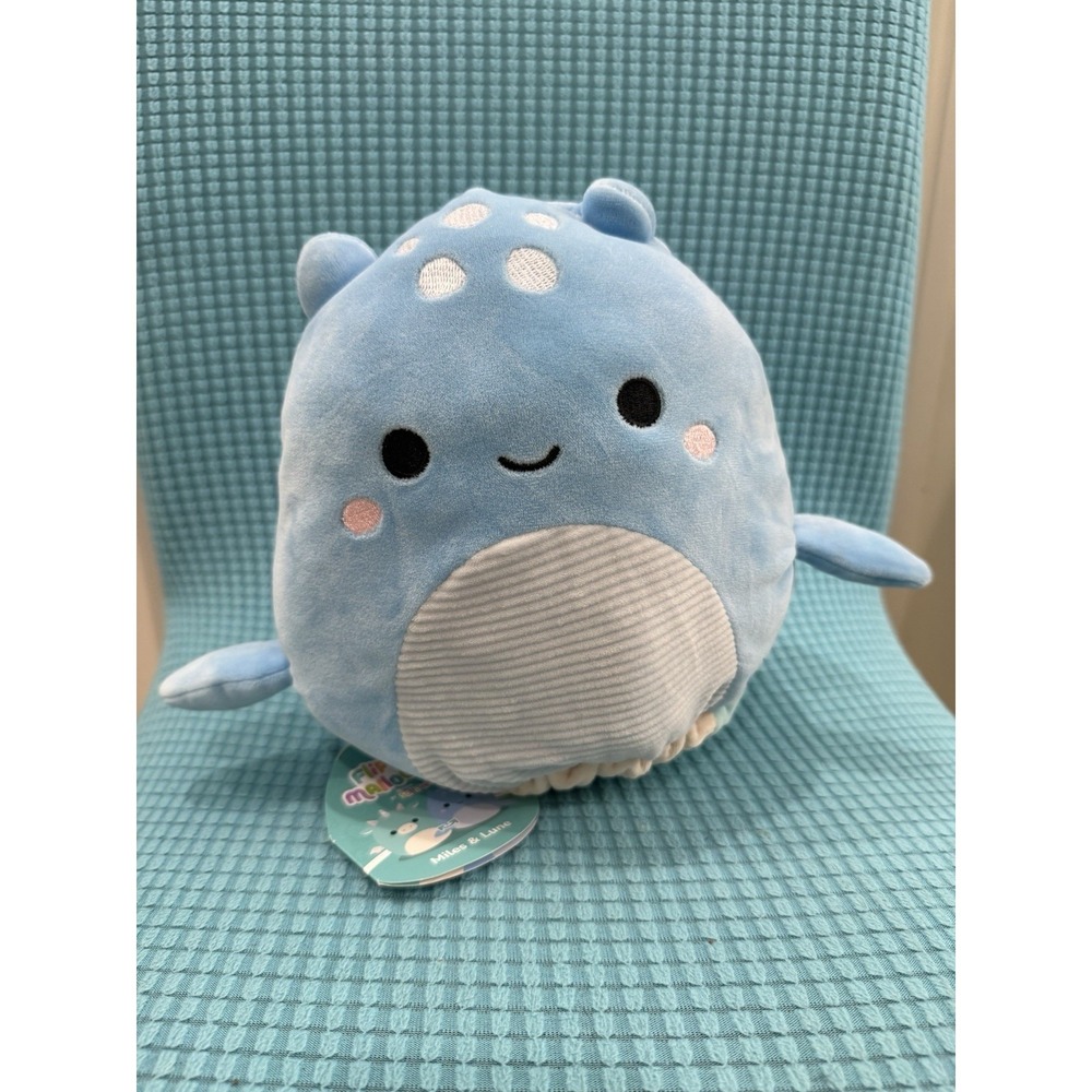 Squishmallows Flip-A-Mallow Lune Loch Ness Monster and Miles the Dragon 8" Plush